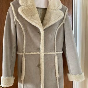 Winter Goddess Long Leather Winter Coat